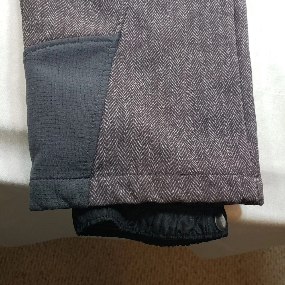 WEATHERPROOF 32 Degrees Kids Snow Pants Bib Ski Overalls Size 5/6 Gray Herringbo